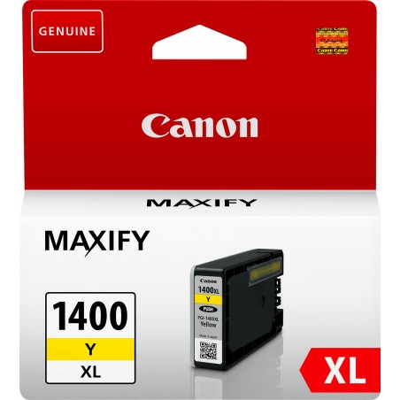 Canon PGI-1400XL Y Jaune - Cartouche d'encre grande capacité Canon d'origine (9204B001AA)