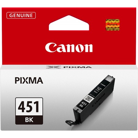 Canon CLI-451BK Noir - Cartouche d'encre Canon d'origine (6523B001AA)