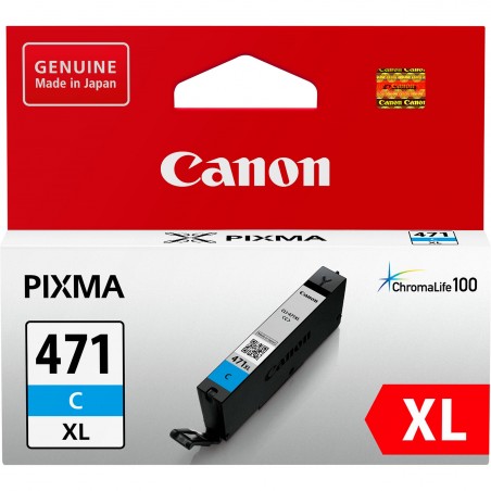 Canon CLI-471XL Cyan - Cartouche d'encre grande capacité Canon d'origine (0347C001AA)