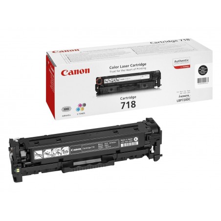 Canon 718 Noir - Toner Canon d'origine (2662B002AA)