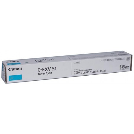 Canon C-EXV51 Cyan - Toner Canon d'origine (0482C002AB)