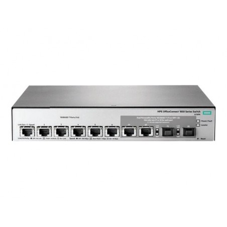HPE OfficeConnect 1850 6XGT and 2XGT/SPF+ - switch - 6 ports - managed - rack-mountable