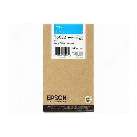 Epson T6032 - C13T603200 Cartouche d'encre cyan