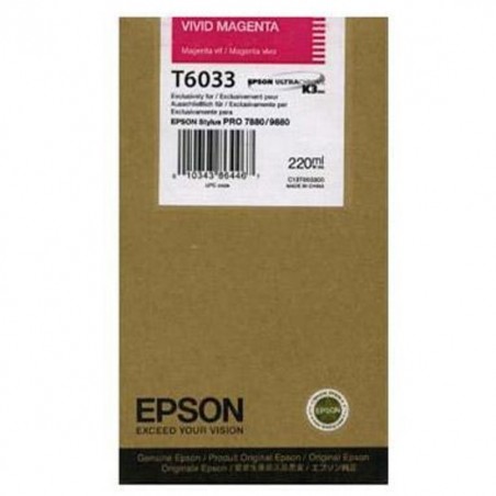 Epson cartouche d'impression magenta (C13T603300, T6033)