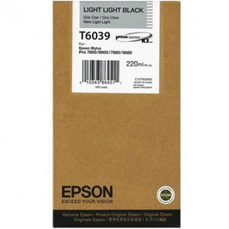 Epson T6039 - C13T603900 Cartouche d'encre gris claire