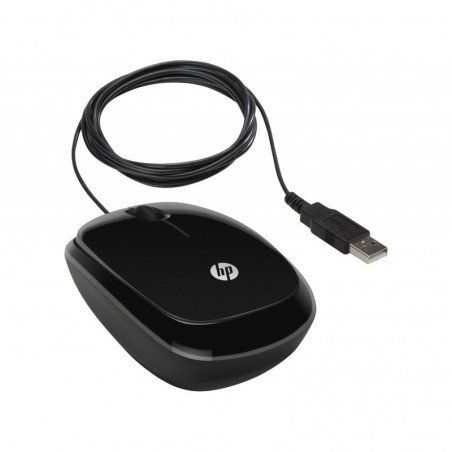 Souris filaire USB HP X1200 (noir brillant) (H6E99AA)