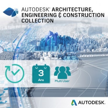 Pack AutoDesk - Architecture Engineering & Construction Collection IC - Multi-utilisateur - 3 ans (02HI1-WWN480-T460)
