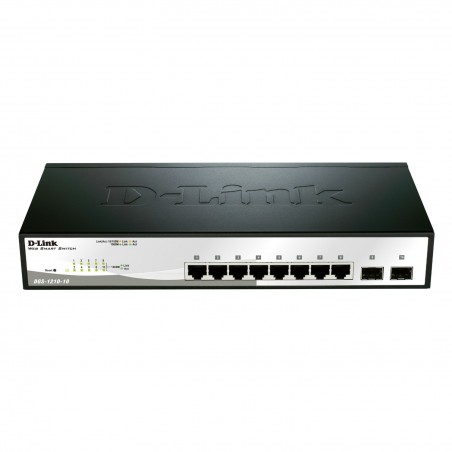 Web Smart Switch, 8 Port 10/100/1000Base-T ports + 2 SFP ports