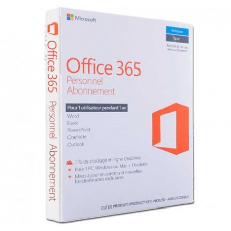 Office 365 Personal French Subscr 1YR Africa Only Medialess P2