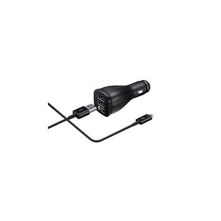 Dual Car Adapter (Fast charger) Black 5V 2A