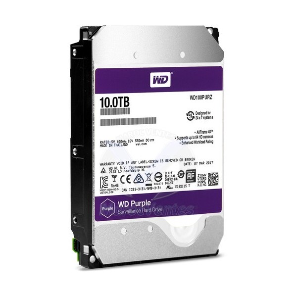 Western Digital - WD Purple 4To - Disque dur interne pour la vidéo