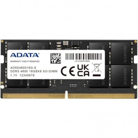 ADATA Barrette mémoire DDR5-4800 SO-DIMM 16GB (AD5S480016G-S)