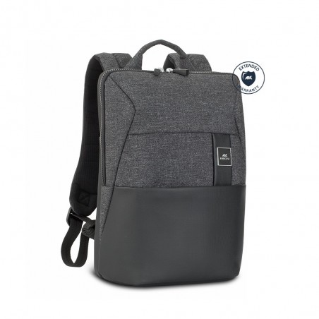 black mélange MacBook Pro and Ultrabook backpack 13.3"(RIVA_8825BLACK)