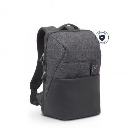 8861 black mélange MacBook Pro 16 and Ultrabook backpack 15.6"(RIVA_8861BLACK)