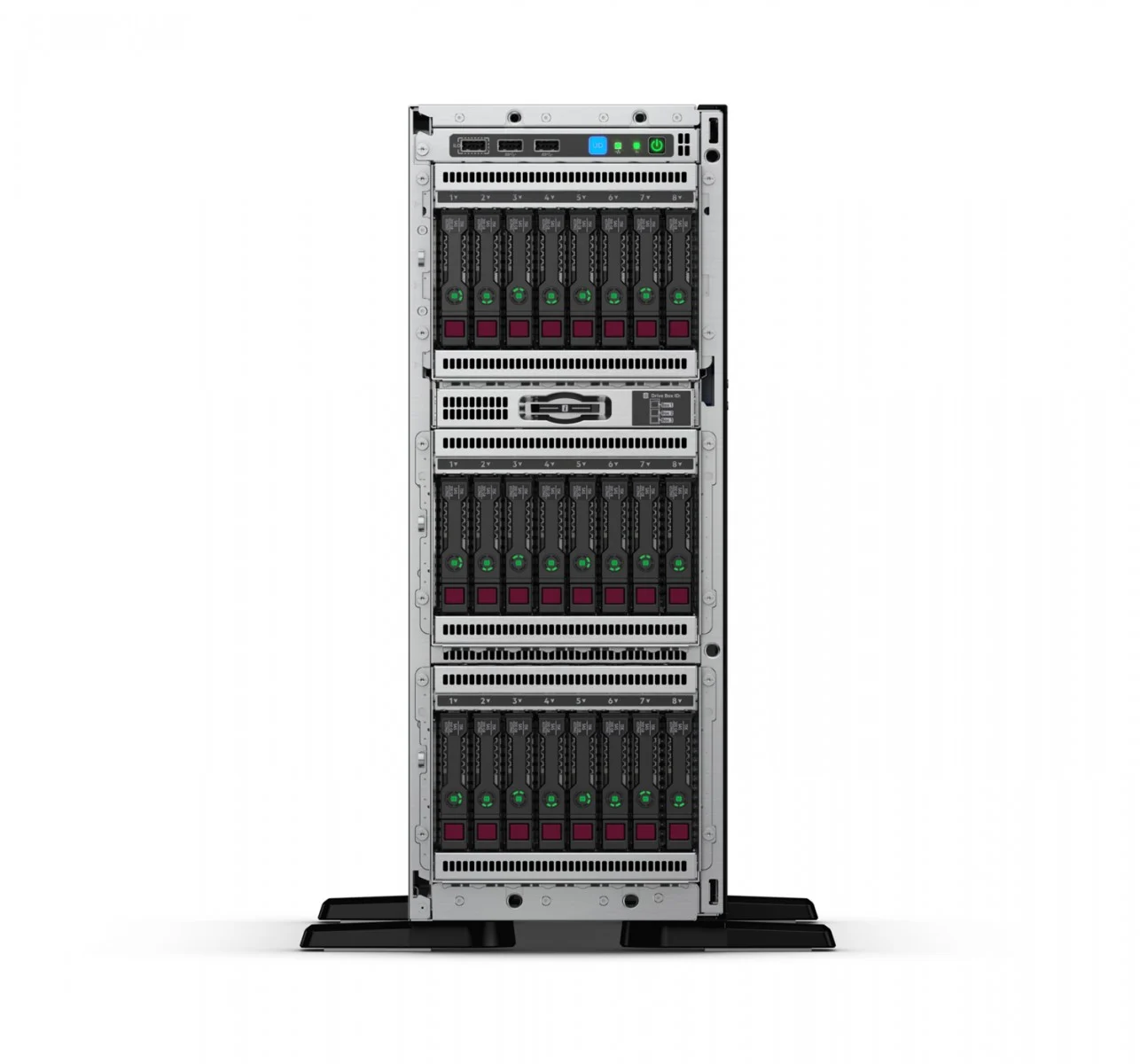 Serveur HPE ProLiant ML350 Gen10 4210R monoprocesseur 16 Go-R P408i-a 8 lecteurs SFF 1x800W - Alimentation redondante
