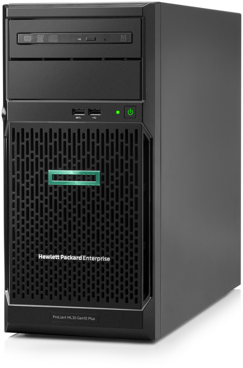 Serveur HPE ProLiant ML30 Gen10 Plus E-2124 2.8 GHz, 4 cœurs monoprocesseur 16 Go-U, 4 disques, alimentation 350 W (P44718-421)