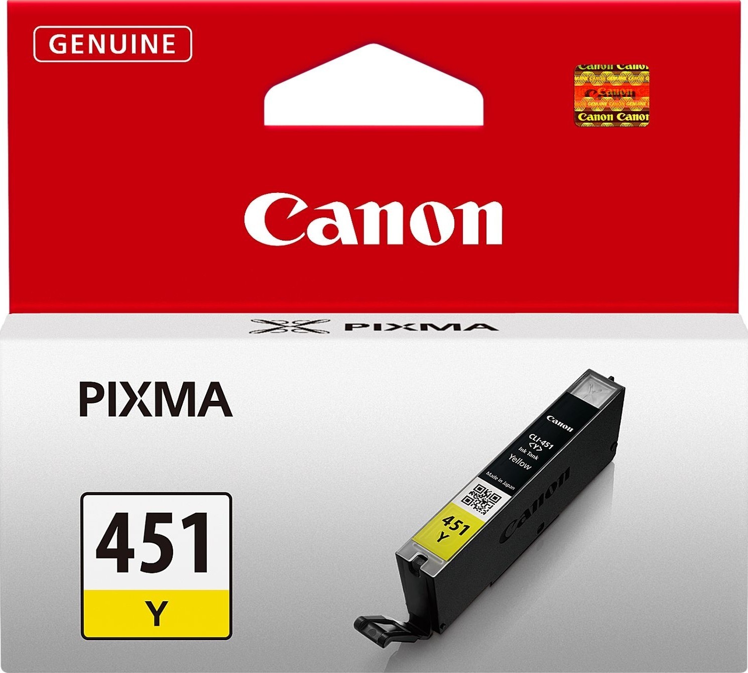 Canon CLI-451Y Jaune - Cartouche d'encre Canon d'origine (6526B001AA)