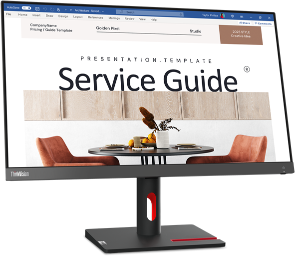 Écran 23,8" Full HD Lenovo ThinkVision S24i-30 (63DEKAT3EU)