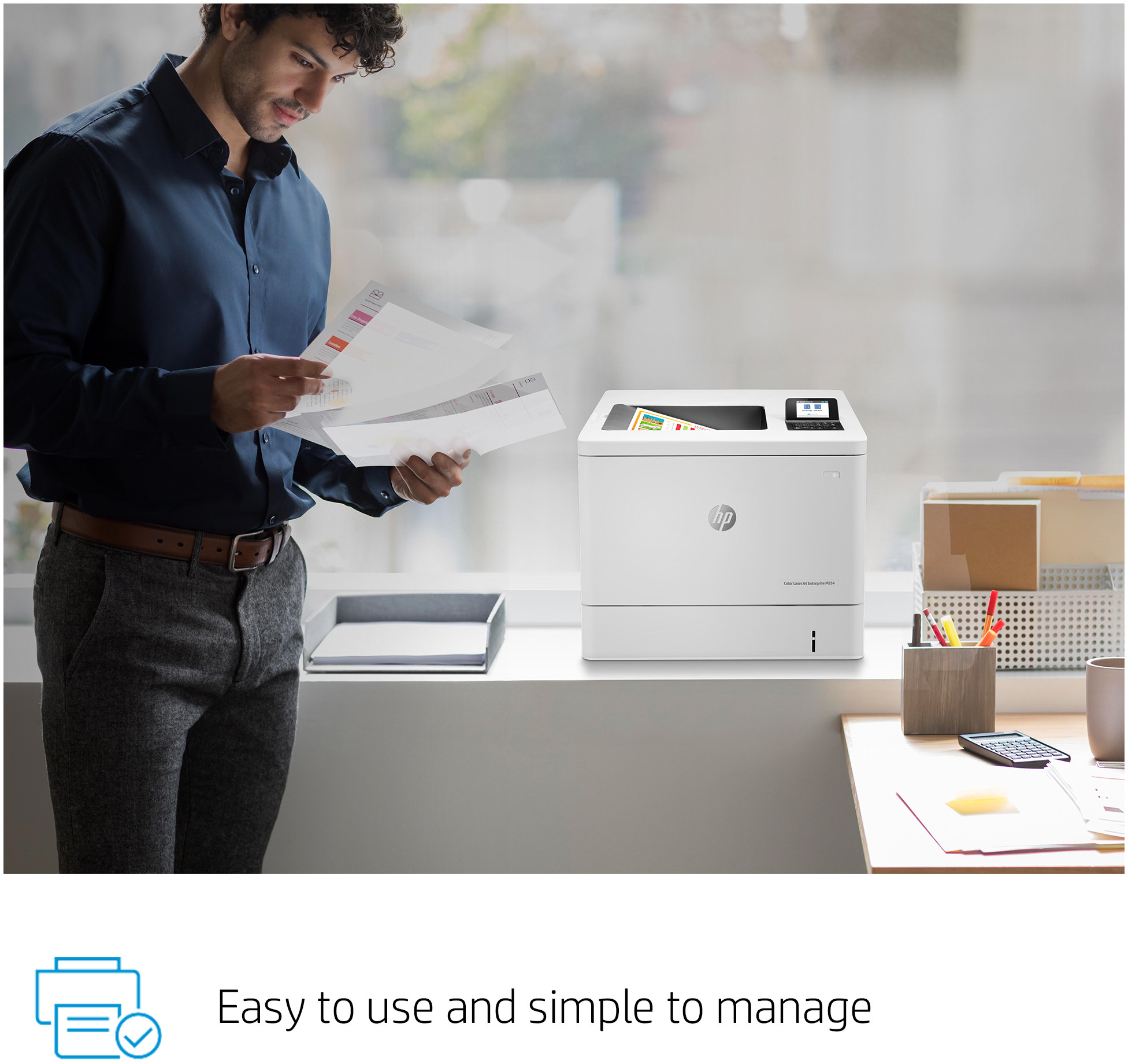 Imprimante Laser Couleur HP LaserJet Enterprise M554dn (7ZU81A)