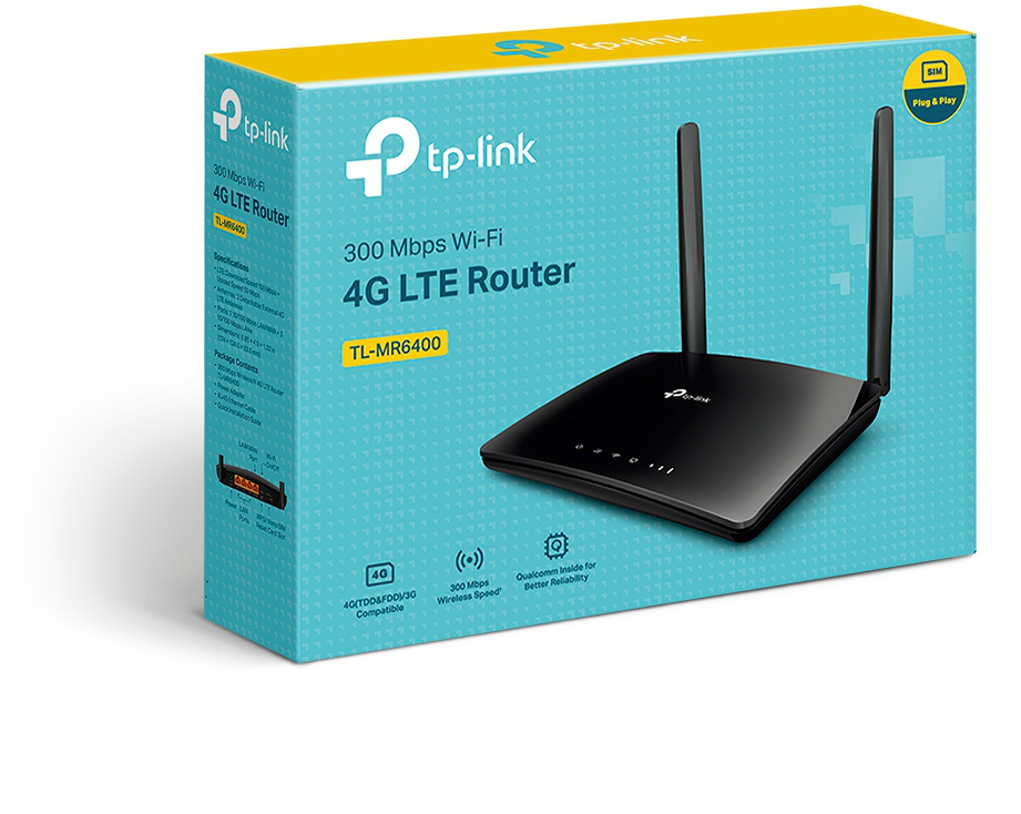 Modem/Routeur TP-Link TL-MR6400 4G LTE WiFi N 300 Mbps