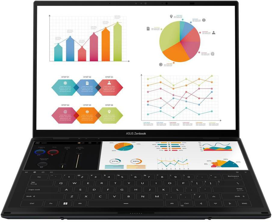 Ordinateur portable Asus Zenbook Duo UX8406MA-PZ277W