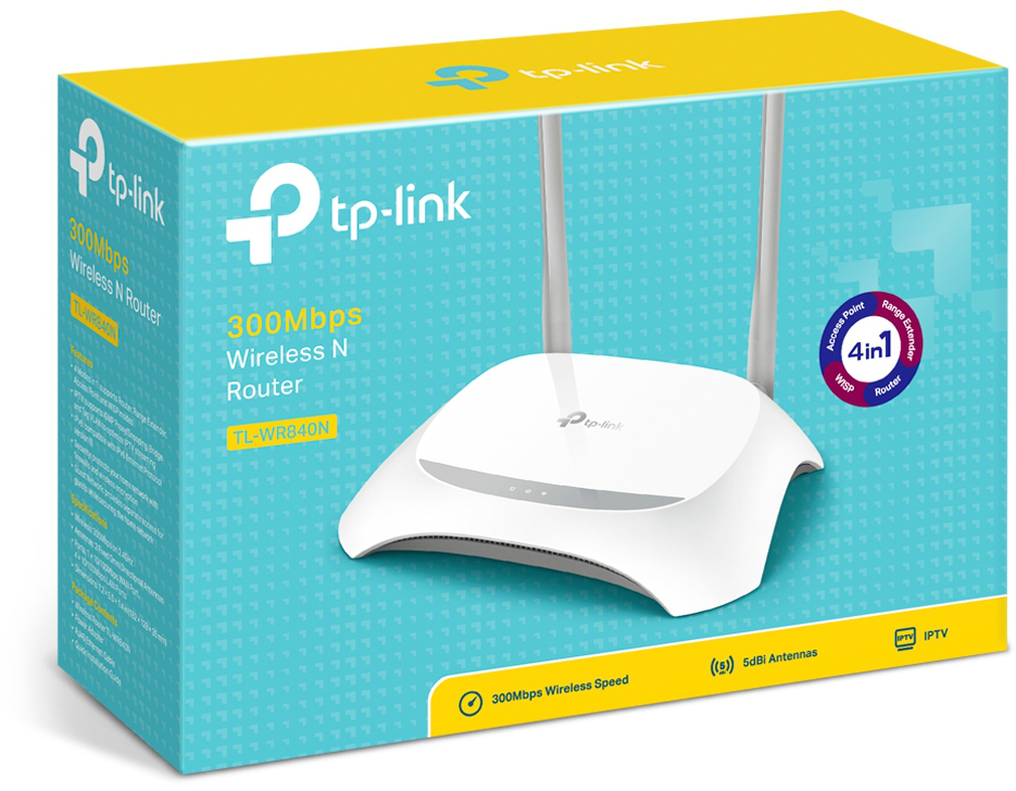 Router TP-Link 300Mbps Wireless N 300 Mbps (TL-WR840N)