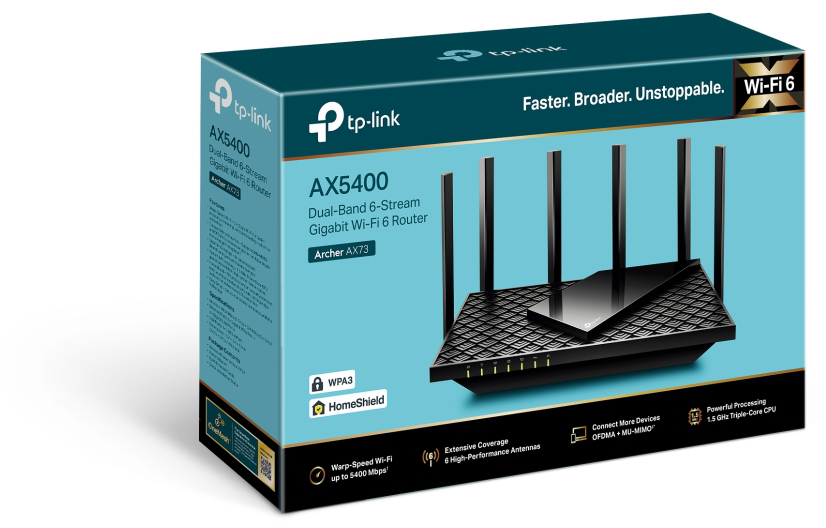 Routeur TP-Link Archer AX73 AX5400 Gigabit WiFi 6 bi-bande (ARCHERAX73)