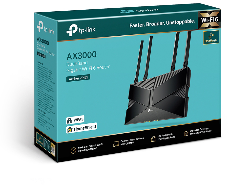 Routeur TP-Link Archer AX53 AX3000 Dual-Band Wi-Fi 6 (ARCHERAX53)