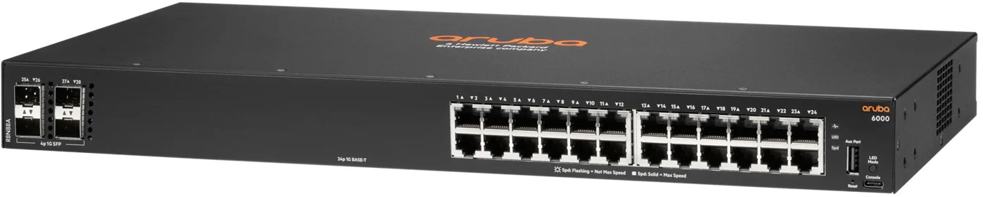 Switch Administrable Aruba 6000 24G 4SFP (R8N88A)