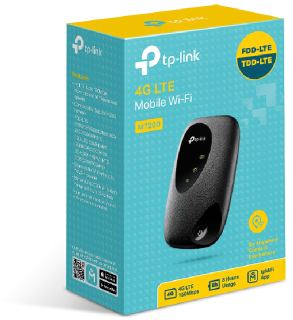 TP-Link Modem 150Mbps 4G LTE Mobile Wi-Fi (M7200)