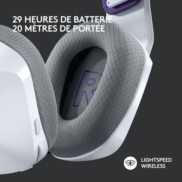 Casque gaming Bluetooth Logitech G733 LIGHTSPEED RVB ultra-léger - USB
