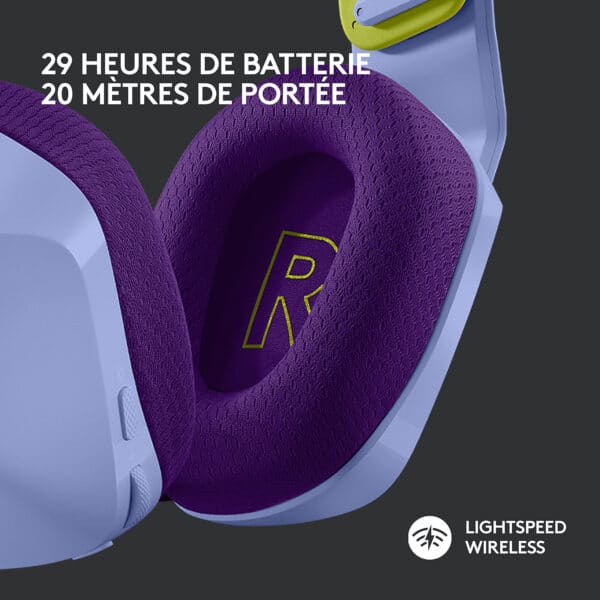 Casque gaming Bluetooth Logitech G733 LIGHTSPEED RVB ultra-léger - USB