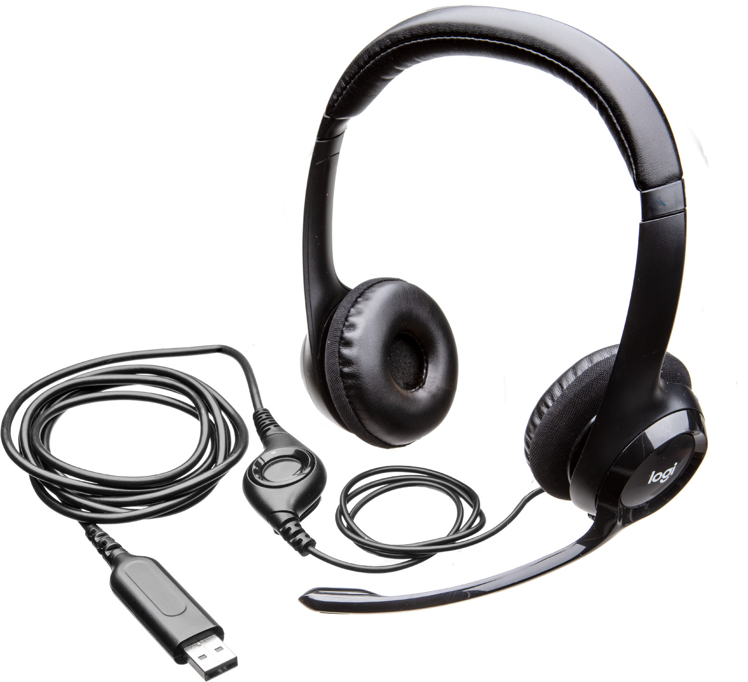 Casque Logitech H390 avec microphone anti-parasite - USB (981-000406)