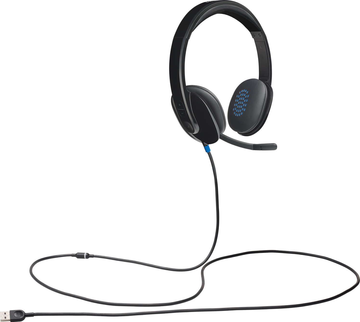 Casque Logitech H540 pour ordinateur avec microphone anti-parasite - USB (981-000480)