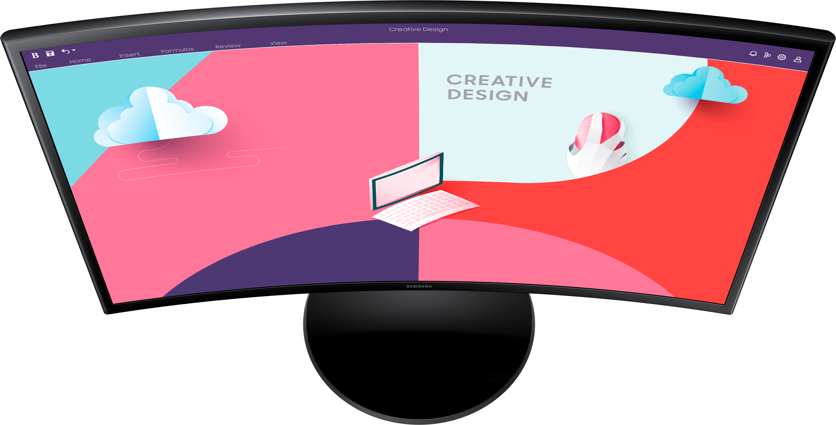 Écran incurvé 24" Samsung Essential Curved Monitor S3 (LS24C360EAMXZN)