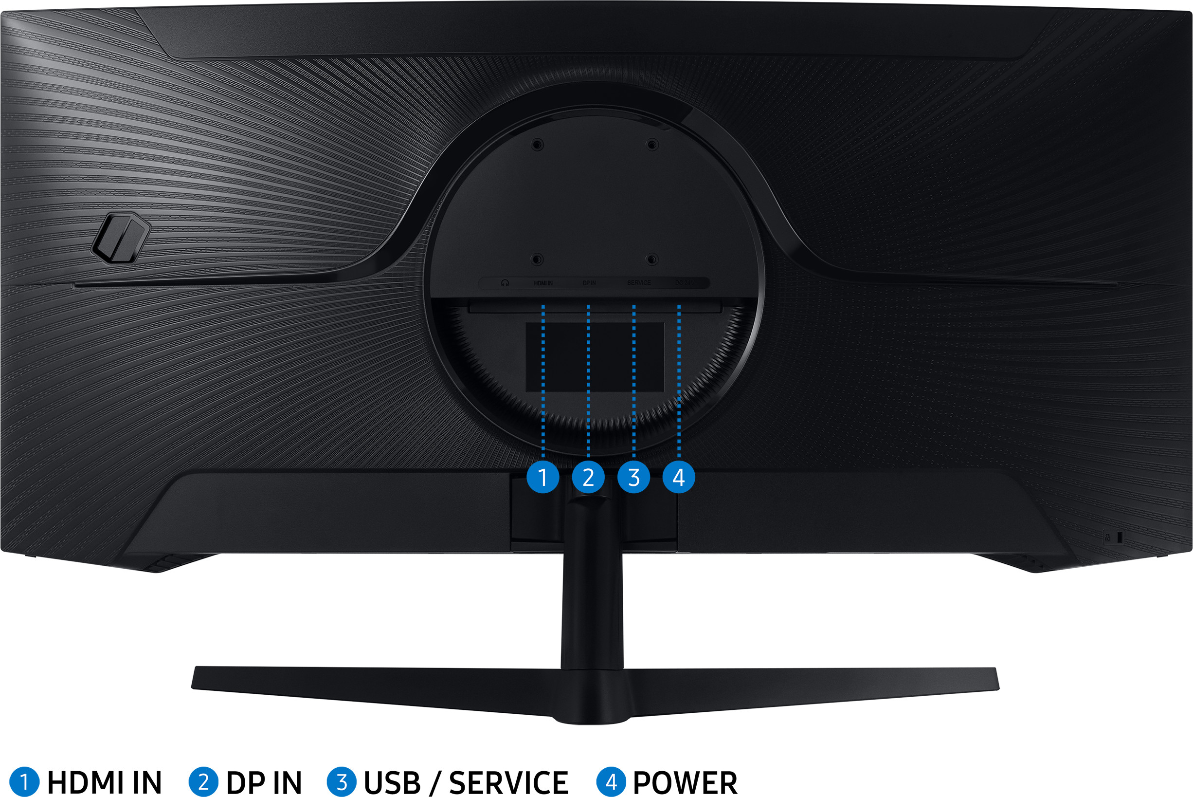 Écran incurvé Samsung Odyssey G5 34 " Ultra WQHD G5 165 Hz - Courbure 1000R - Temps réponse 1ms (LC34G55TWWMXZN)