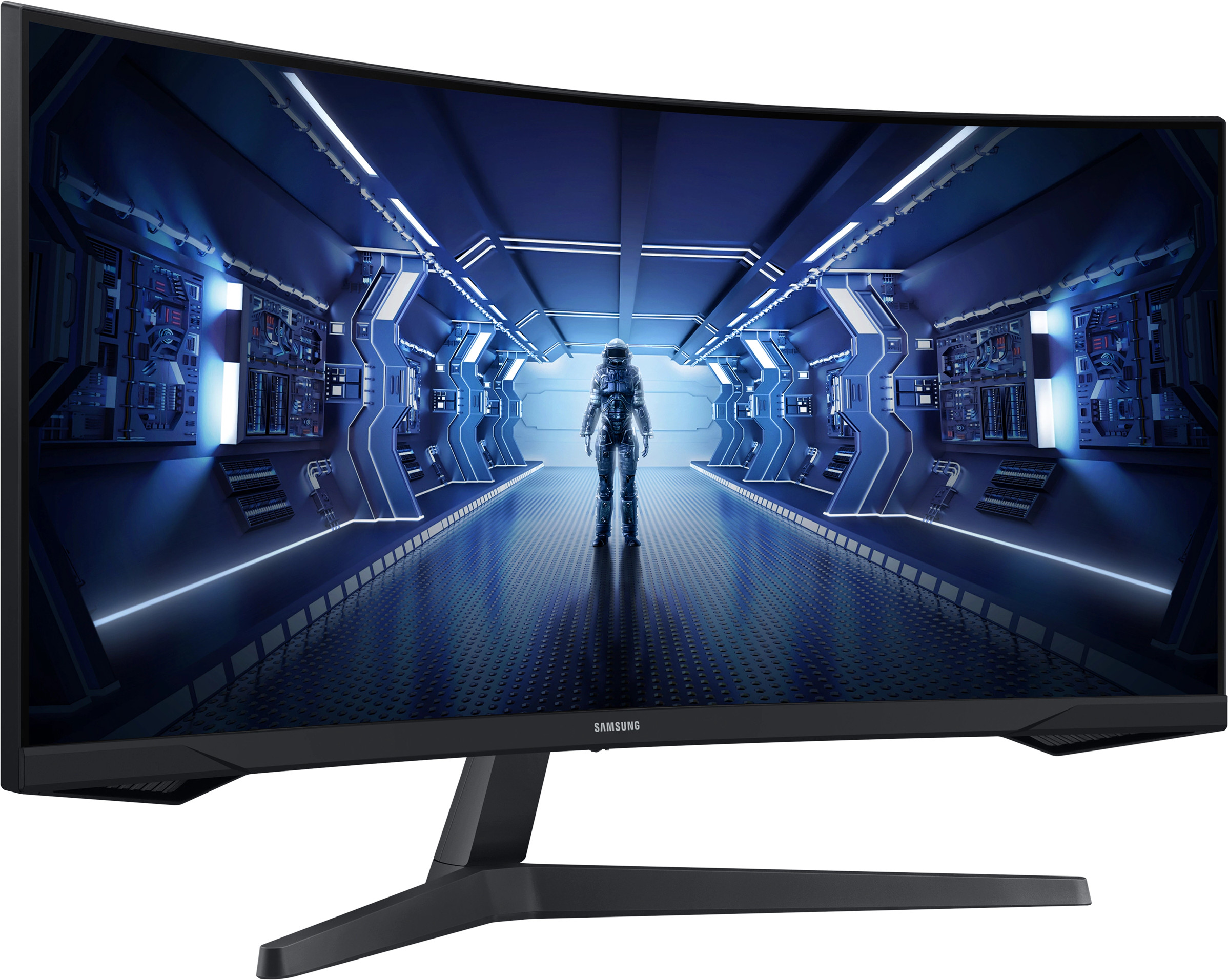 Écran incurvé Samsung Odyssey G5 34 " Ultra WQHD G5 165 Hz - Courbure 1000R - Temps réponse 1ms (LC34G55TWWMXZN)