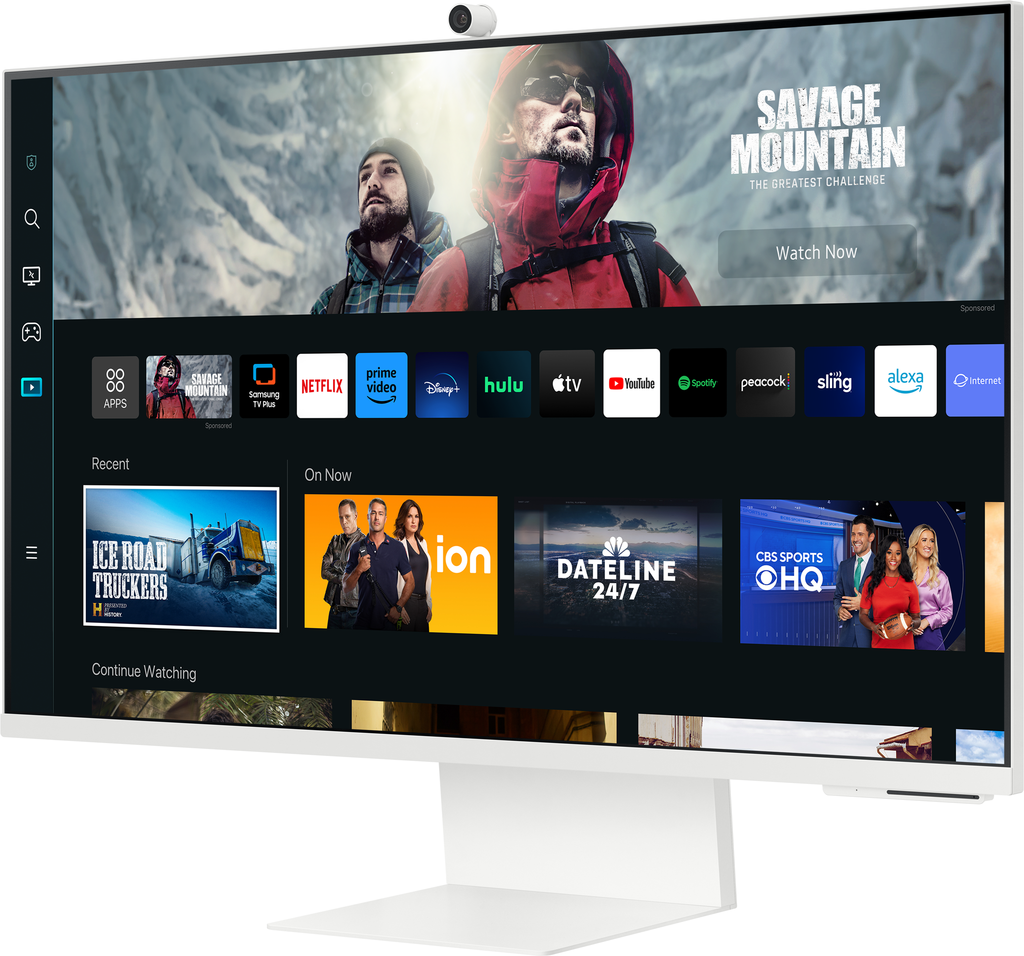 Écran Plat 32" Samsung Smart 4k Ultra HD M8 M80C avec caméra intégrée (LS32CM801UMXZN)