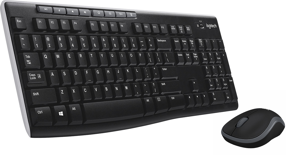 Logitech Wireless Desktop MK270 - Ensemble sans fil souris + clavier (AZERTY Français) (920-004510)