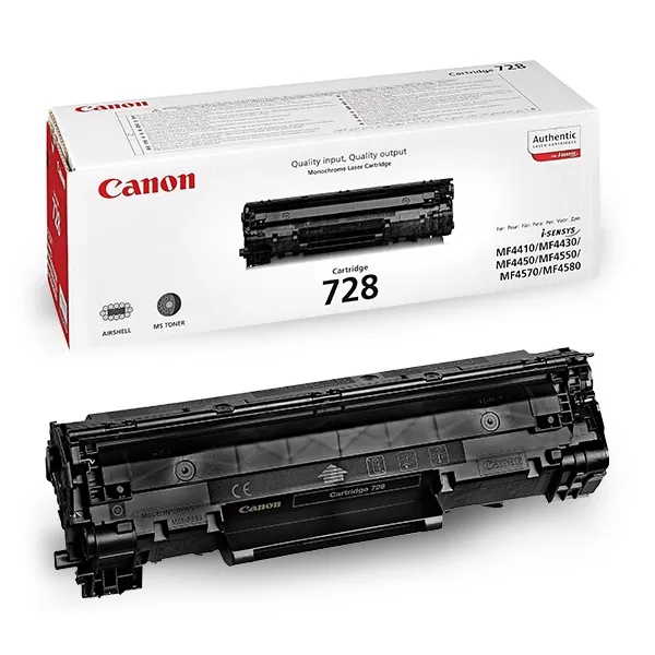 Canon 728 Noir - Toner Canon d'origine (3500B002AA)