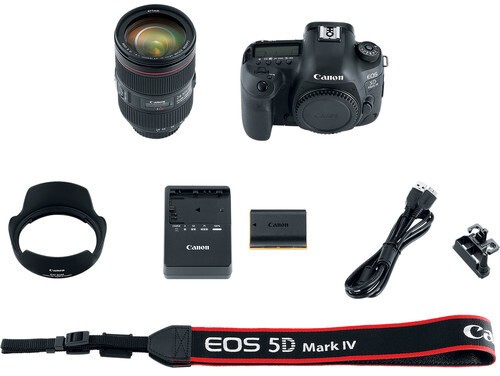 Appareil photo Reflex Canon EOS 5D Mark IV + EF 24-105mm F4 IS USM L (1483C028AA)