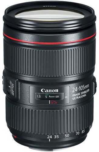 Appareil photo Reflex Canon EOS 5D Mark IV + EF 24-105mm F4 IS USM L (1483C028AA)