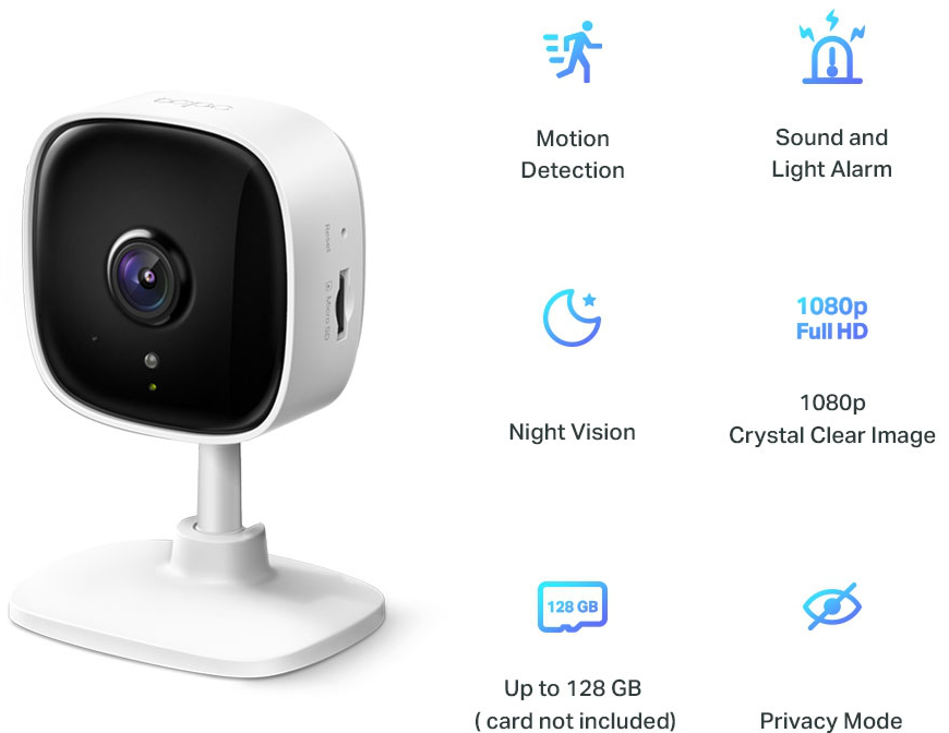 Caméra de vidéosurveillance TP-Link Tapo C100 WiFi Indoor 2MP