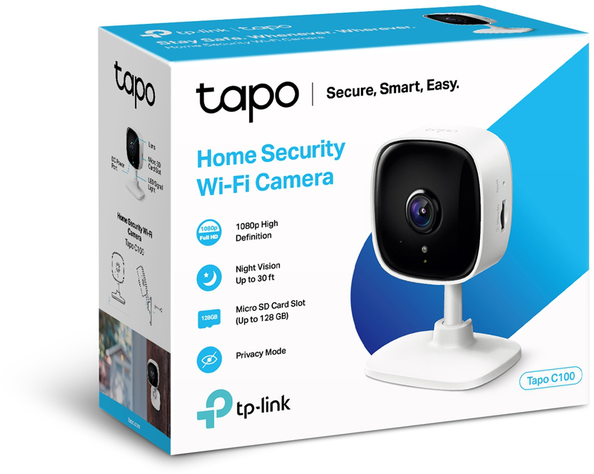 Caméra de vidéosurveillance TP-Link Tapo C100 WiFi Indoor 2MP