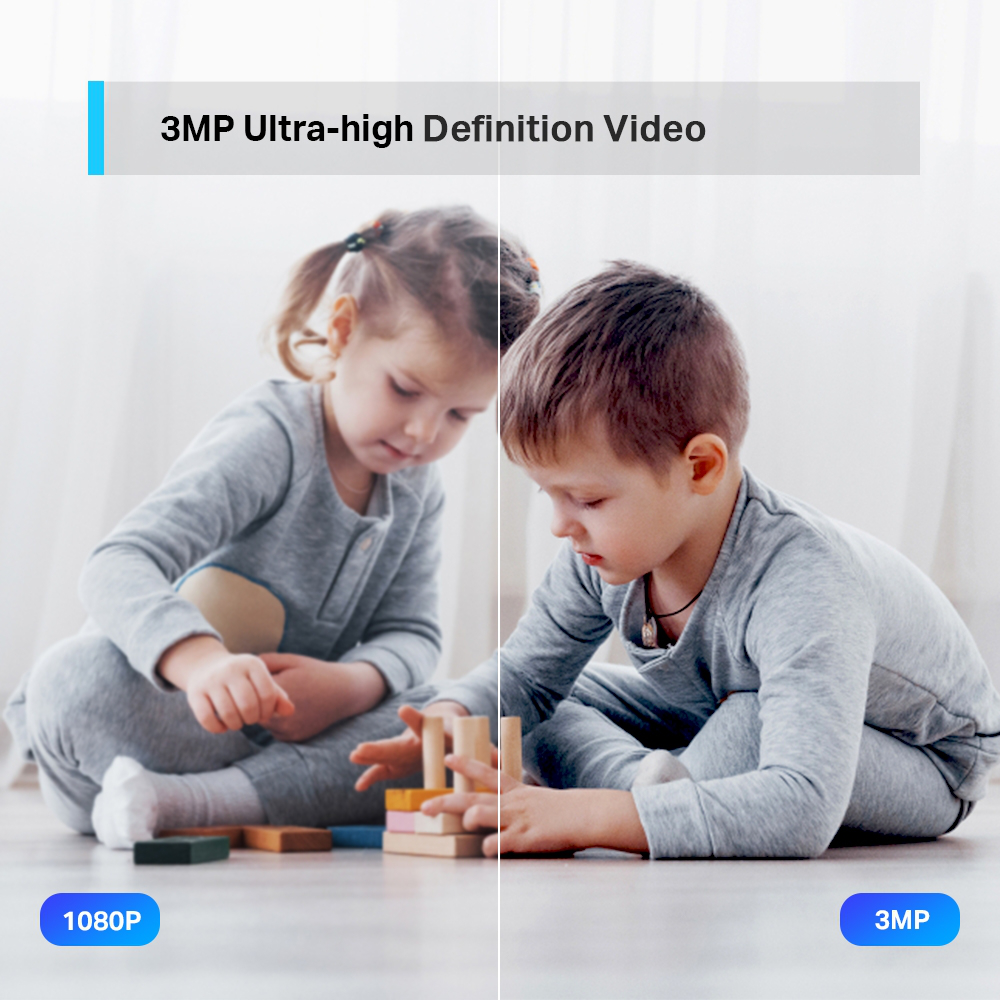 Caméra de vidéosurveillance TP-Link Tapo C210 WiFi panoramique et inclinable Indoor 2K 3MP
