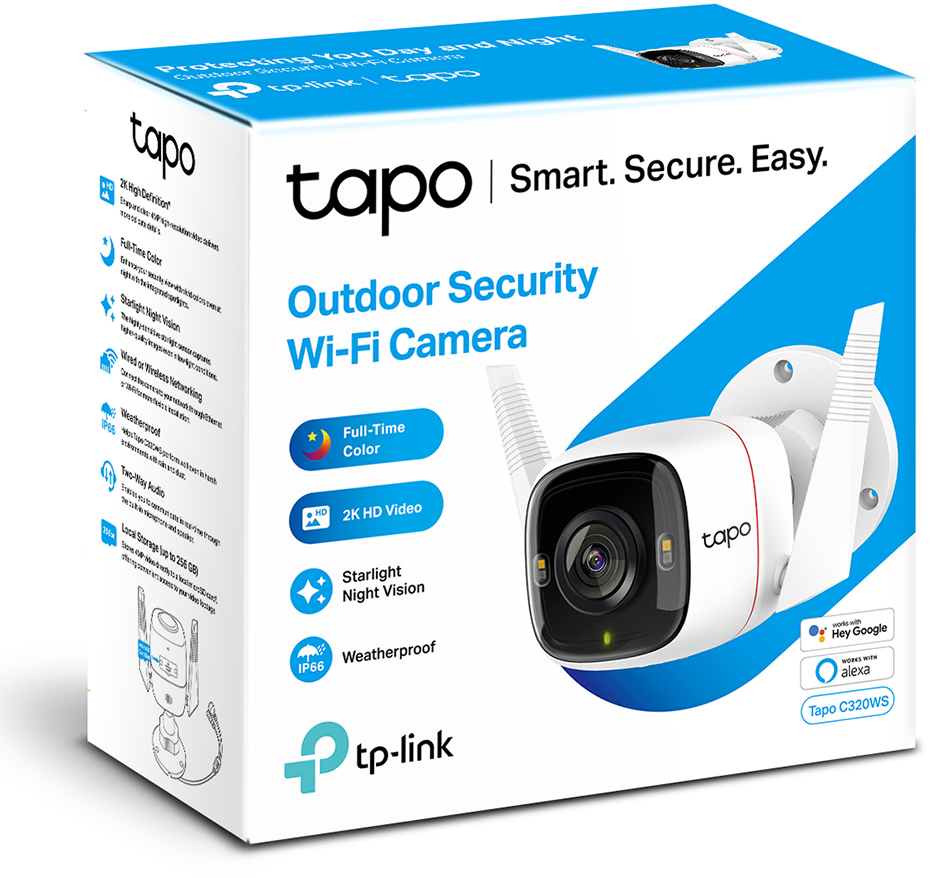 Caméra de vidéosurveillance WiFi TP-Link TAPO C320WS Outdoor 4MP - Pour l'extérieur (TAPOC320WS)