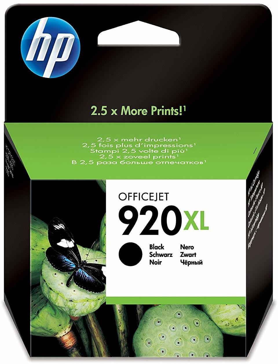 HP 920XL Noir - Cartouche d'encre grande capacité HP d'origine (CD975AE)