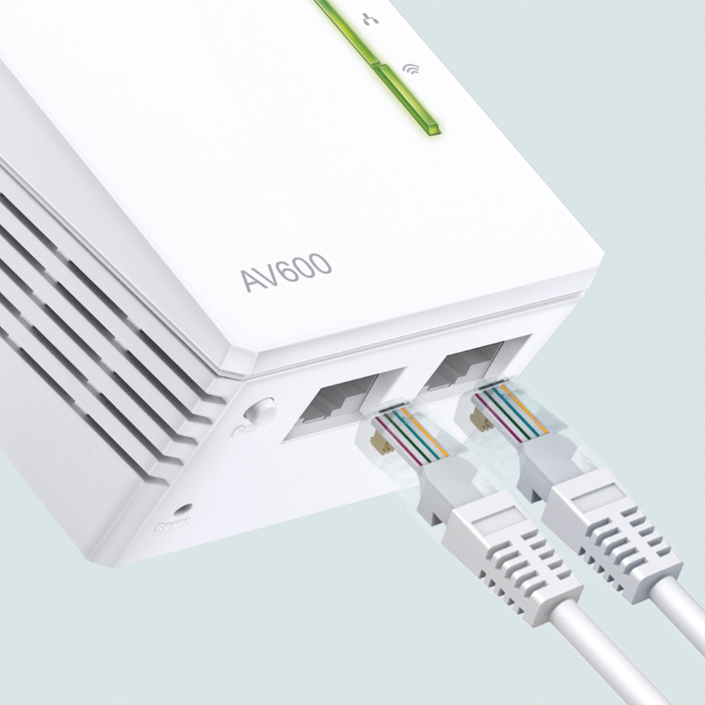 Pack de 2 CPL WiFi TP-link AV600 + WiFi N 300 Mbps (TL-WPA4220KIT)