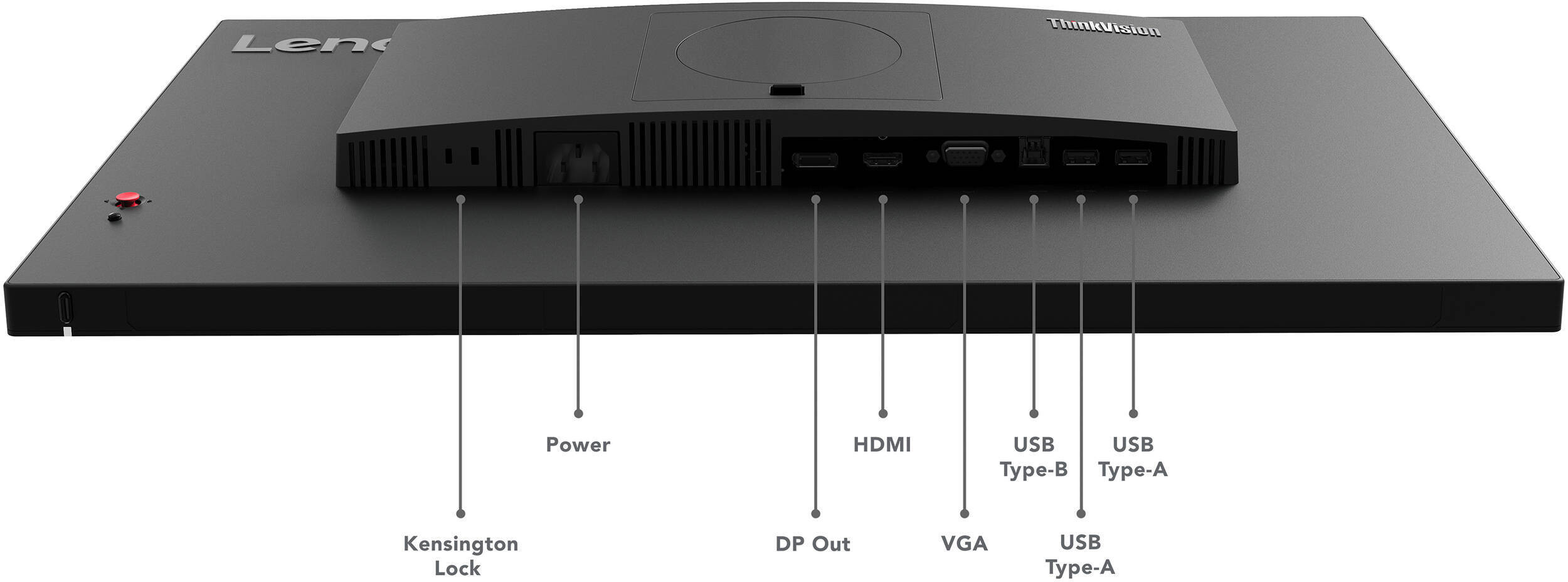 Écran 23,8" Full HD Lenovo ThinkVision T24i-30 (63CFMATXEU)