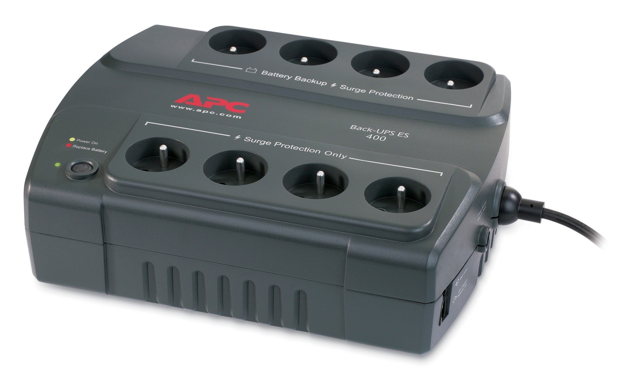 Onduleur Off-line APC Back-UPS BE400-FR - 240 W / 400 VA - 8 prises FR (BE400-FR)